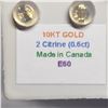 Image 2 : 10K  CITRINE(0.6CT) EARRINGS