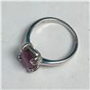 Image 2 : SILVER RUBY CZ RING