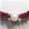 Image 2 : GARNET FRESHWATER PEARL BRACELET
