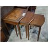 Image 1 : WOOD NESTING TABLES (3 PIECE)