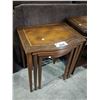 Image 2 : WOOD NESTING TABLES (3 PIECE)