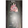 Image 2 : EDDIE VAN HALEN FENDER MINIATURE 1:4 SCALE GUITAR REPLICA, RED, WHITE & BLACK "FRANKENSTEIN"