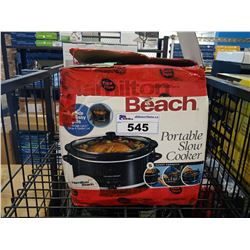 HAMILTON BEACH PORTABLE SLOW COOKER