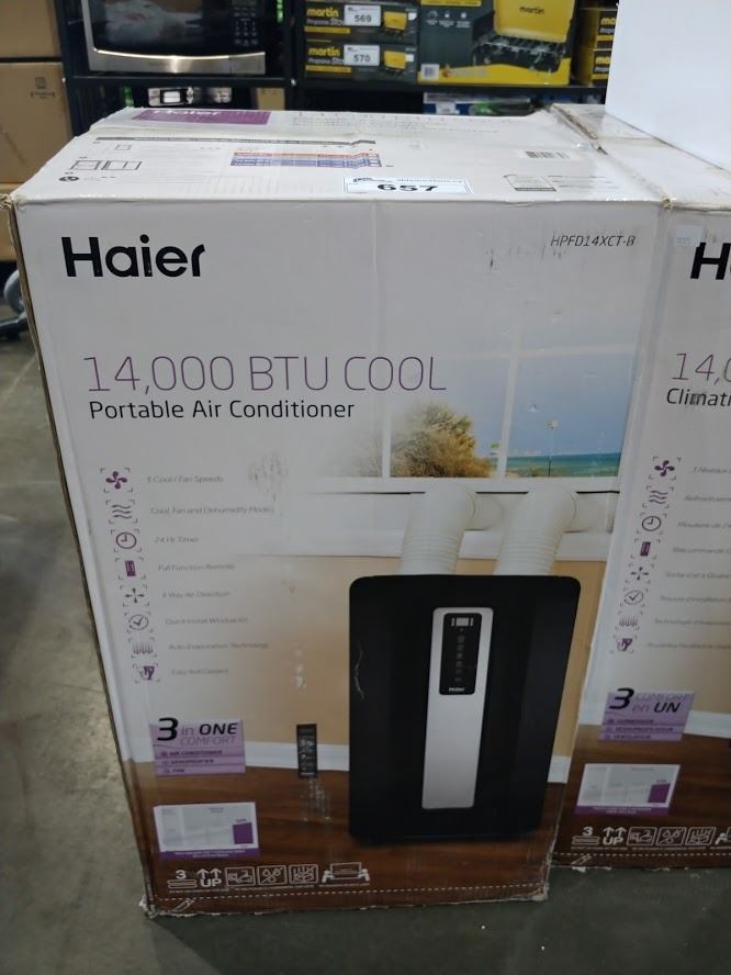 HAIER PORTABLE AIR CONDITIONER - 14000 BTU - Able Auctions