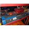 Image 2 : LOT OF TOOLS INCLUDING STANLEY POWER BOX, SHOP LIGHTS, SKILSAW CIRCULAR SAW, PALM SANDER AND MORE