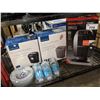 Image 1 : PAIR OF INSIGNIA SHREDDERS, HONEYWELL HEATER AND PLASTIC CUPS & PLATES