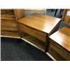 Image 2 : CHERRY SOLID WOOD 2 DRAWER NIGHT STAND WITH 1 CHERRY SOLID WOOD SINGLE DRAWER NIGHT STAND