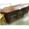 Image 1 : WALNUT 4' TV CORNER CONSOLE
