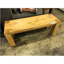 MAPLE 4' SOLID WOOD BENCH