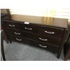 Image 1 : DARK WOOD 6' 7 DRAWER DRESSER
