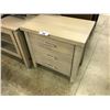Image 1 : LIGHT GREY 3 DRAWER NIGHT STAND