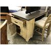 Image 2 : RUSTIC WEATHERED OAK 6' GATHERING TABLE