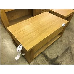 MEDIUM OAK 3' X 2' COFFEE TABLE