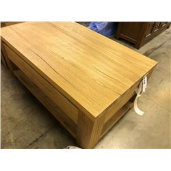 MEDIUM OAK 30" X 18" COFFEE TABLE