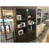 Image 1 : WALNUT 6.5' GLASS FRONT DISPLAY CASE WITH ONE GLASS DOOR