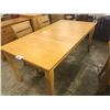 Image 1 : LIGHT CHERRY 6' X 3' DINING TABLE WITH 4' SIDE BOARD