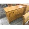 Image 2 : LIGHT CHERRY 6' X 3' DINING TABLE WITH 4' SIDE BOARD