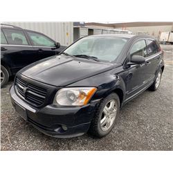 2007 DODGE CALIBER, BLACK, HATCHBACK, GAS, AUTOMATIC, VIN#1B3HB48B97D118000, 214,650KMS,