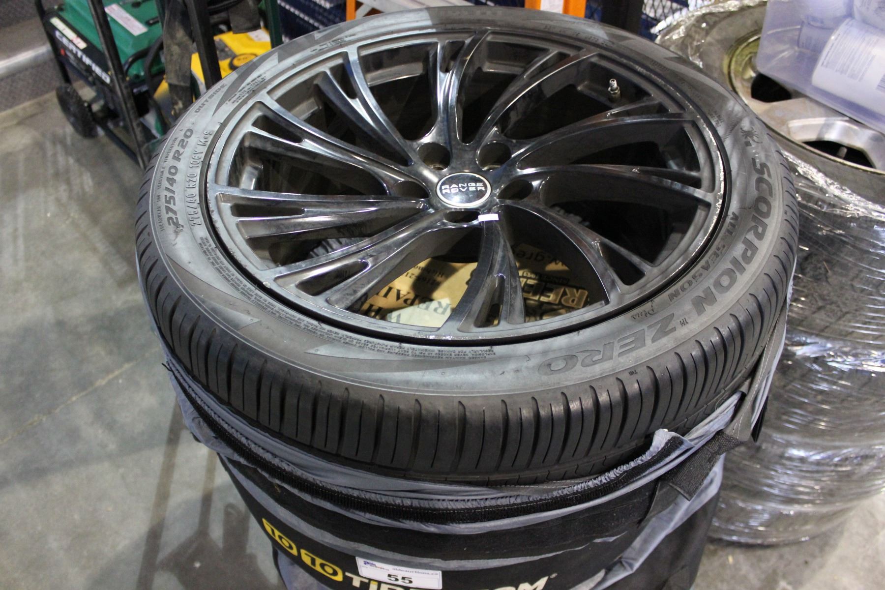 SET OF 4 PIRELLI SCORPION ZERO ALL SEASON PLUS M+S TIRES (275/40 R20 106Y) WITH RANGE ROVER RIMS SET OF 4 PIRELLI SCORPION ZERO ALL SEASON PLUS M+S TIRES (275/40 R20 106Y) WITH RANGE ROVER RIMS