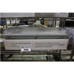 PAIR OF WEATHERPROOF 120V FLUORESCENT LIGHT FIXTURES