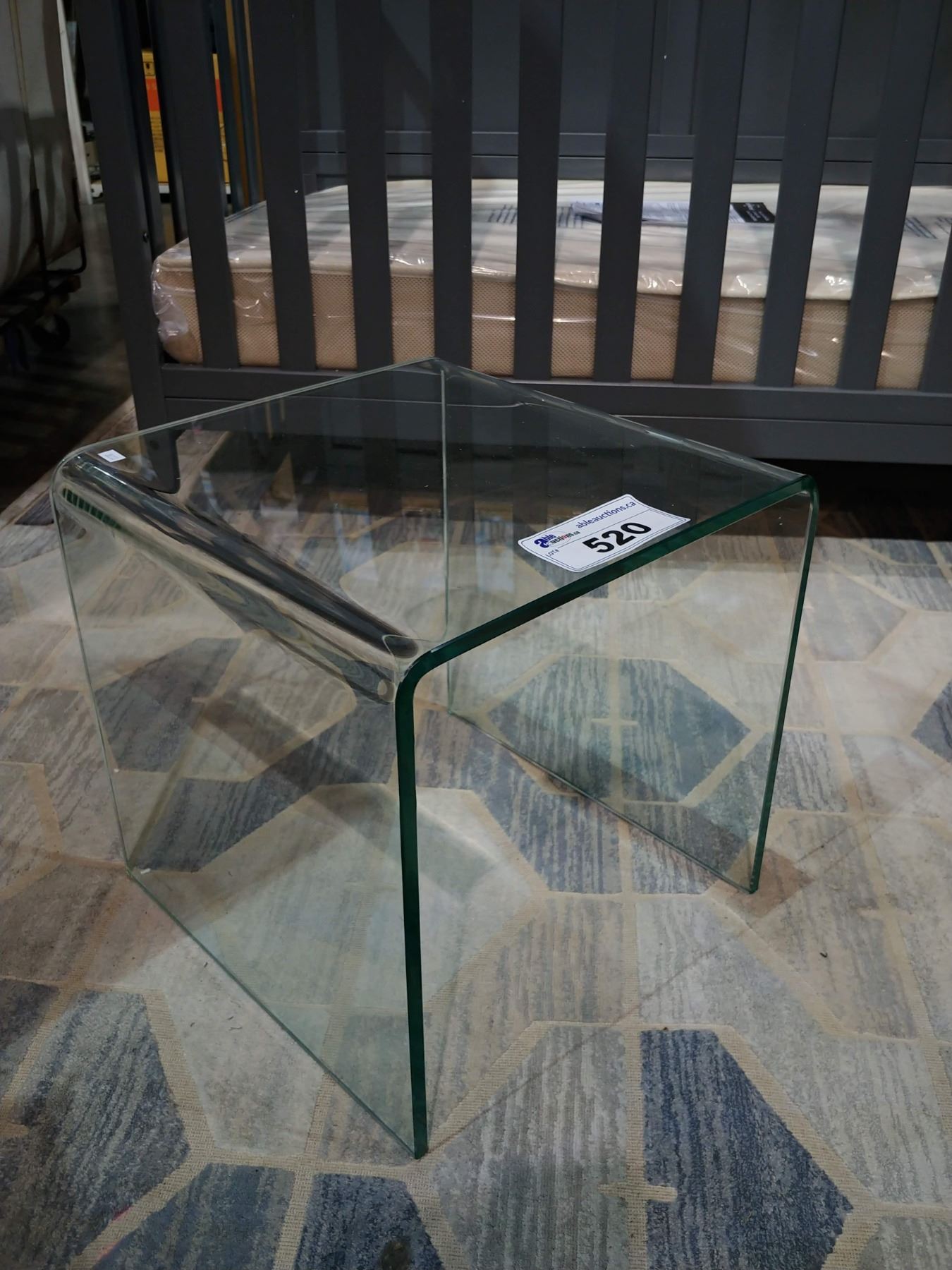 GLASS WATERFALL TABLE
