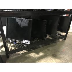 4 ASSORTED COMPUTER MONITORS