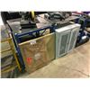 Image 1 : 2 PACKAGES OF LEXAN GLASS, ADJUSTABLE METAL WORK TABLE & GREY STEELSTRONG METAL CABINET