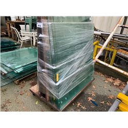 MOBILE A FRAME RACK WITH GLASS - Able Auctions