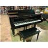Image 2 : BLACK SILBERMANN BABY GRAND PIANO WITH BENCH