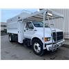 Image 2 : 2003 FORD F-750 SUPER DUTY, DUMP, WHITE, VIN # 3FDPF75Y33MB01681