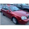 Image 2 : 2004 CHEVROLET OPTRA, RED, 4DRSD, GAS, AUTOMATIC, VIN#KL1JK52Z34K926613, 22,014KMS,