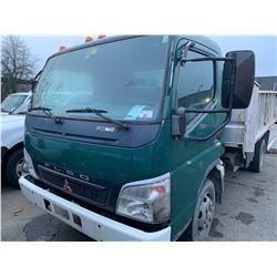 2006 MITSUBISHI FLSO FE180, DUMP TRUCK, GREEN, VIN # JL6CCH1S66K011169