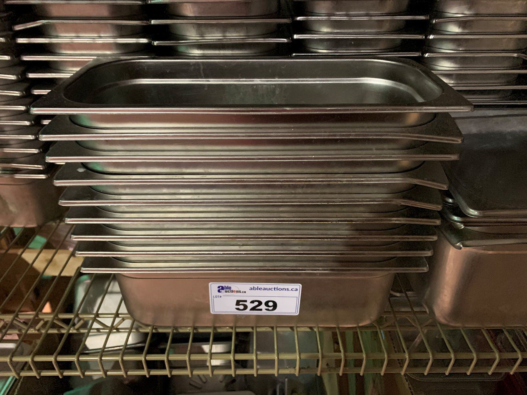 Condiments Inset 9 STAINLESS STEEL CONDIMENT INSERTS - Able Auctions