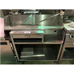 STAINLESS STEEL MOBILE EQUIPMENT STAND & SHELF