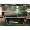 Image 1 : STAINLESS STEEL MOBILE EQUIPMENT STAND & SHELF