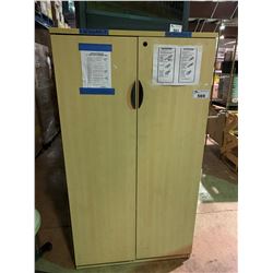 HEAVY DUTY 2 DOOR 4 TIER MAPLE CABINET