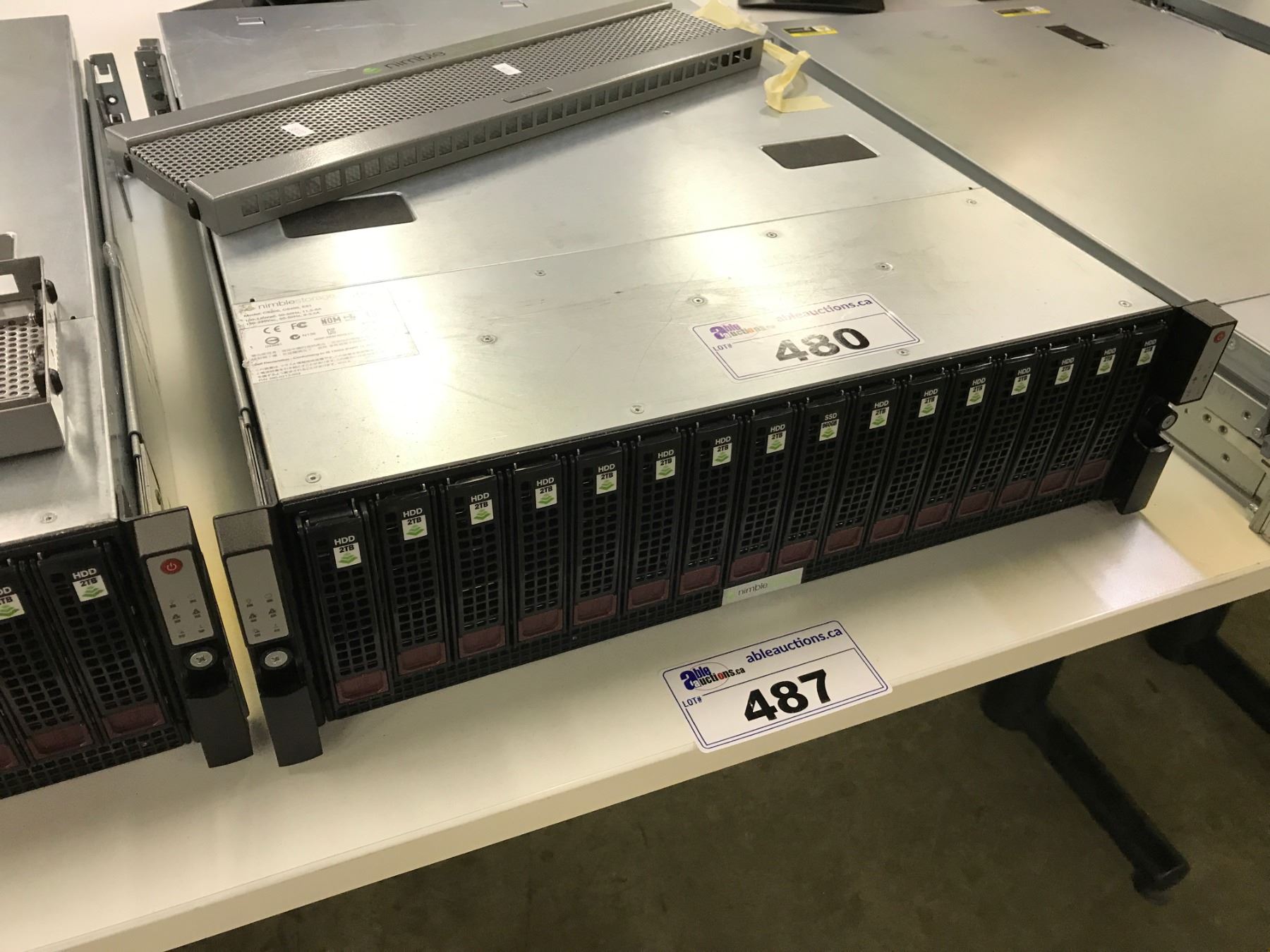 NIMBLE STORAGE MODEL CS200, CS400, ES1 DISC ARRAY NO HARD DRIVE - Able ...