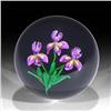 Image 1 : Ken Rosenfeld 2000 Mini Purple Iris Paperweight