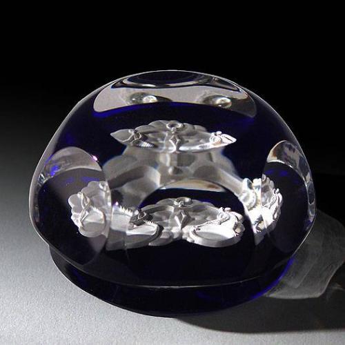 Baccarat Libra Zodiac Sulphide Paperweight