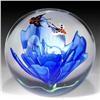 Image 1 : Chinese Butterflies and Blue Flower Paperweight 