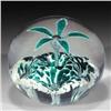 Image 1 : Edward Rithner Teal Flower Paperweight