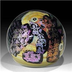 Guadalupe Glass 2004 Small Abstract Paperweight