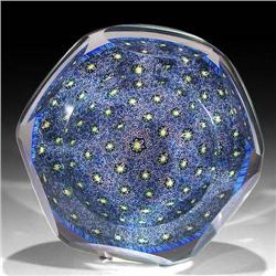 Italian Murano Faceted Magnum Paperweight