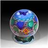 Image 1 : Jesse Taj Glass 2003 Miniature Footed Paperweight