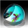 Image 2 : Caithness Mauve Pink and White Orchid Paperweight
