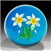 Image 1 : Ken Rosenfeld 2000 Daffodils Mini Paperweight