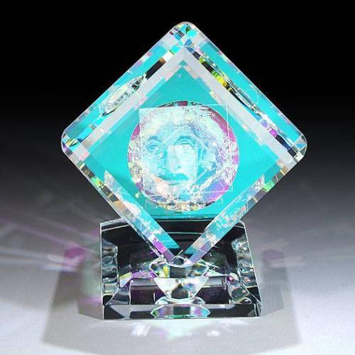 Millennium Cube Laser Albert Einstein Paperweight