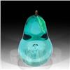 Image 1 : Orient & Flume Translucent Teal Pear Paperweight