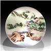 Image 1 : Chinese Painted Landscape Mountains Paperweight
