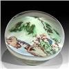Image 2 : Chinese Painted Landscape Mountains Paperweight